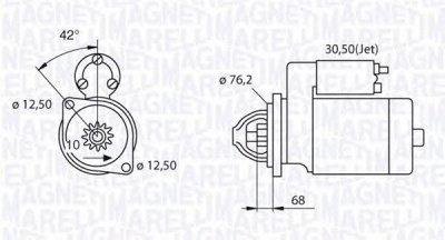 MAGNETI MARELLI 063521250480 -  Стартер
